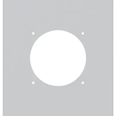 Placca d.montaggio INC robusto 3×1 alluminio, grigio 