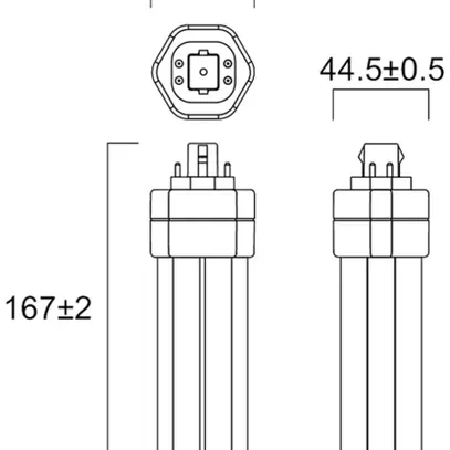Lampada LED Sylvania ToLEDo Lynx GX24q-4 100V 20W 2250lm 4000K 167mm opale 