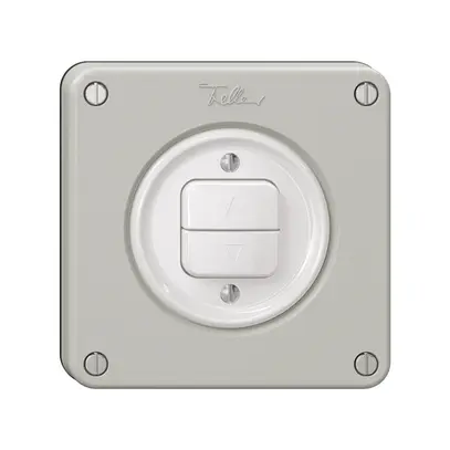 Interruttore per tapparelle NEVO, 1-canale, profondità 18 mm, 87×87 mm, grc 