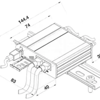 Router Unitronics UCR-ST-B5-EU Ethernet UMTS LTE 2.4 GHz IPv4 1×LAN 1×WAN 