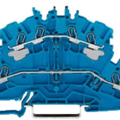 Morsetto 2 piani WAGO 4L, N/N blu 