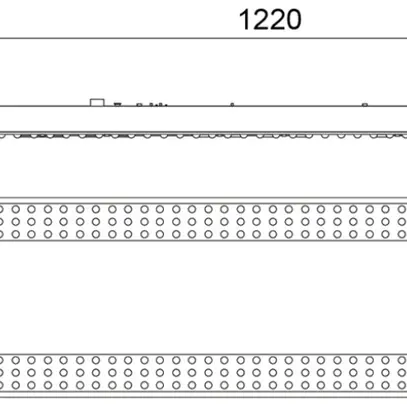 Plafonnier LED Sylvania Sportsbay 81W 12600lm 4000K DALI 1220mm blanc 