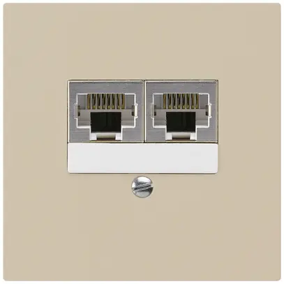Boîte ENC kallysto 2×RJ45s beige parallèle 