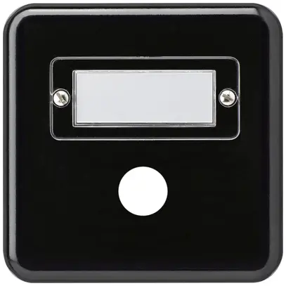 Abdeckplatte basico Gr.I 1×Sonnerie schwarz 