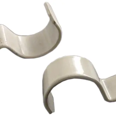 Brida Plica 1 vite M20 acciaio laccato grigio chiaro 