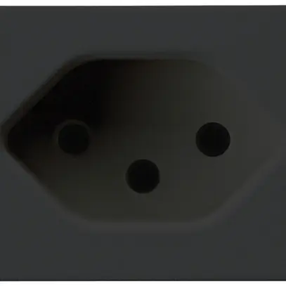 Presa INS FLF Hager tipo 13 nero con morsetti a innesto 