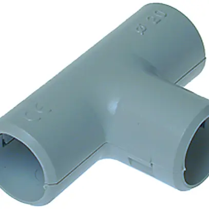 Pezzo T PVC per TIT M25 grigio chiaro 