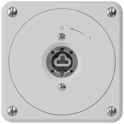 Contatto rotativo a chiave INC robusto grigio senza coperchio/cilindro 1P combi 