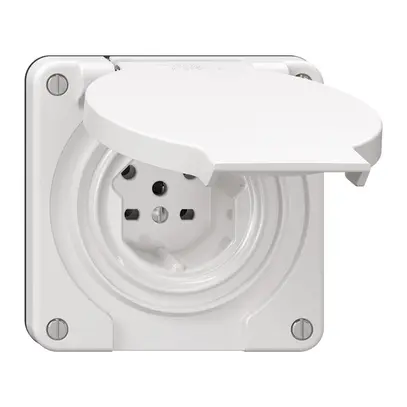 Presa NEVO N.CO, 1×T15, IP21, bianco 