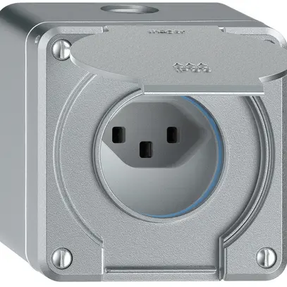 Presa AP robusto 1×tipo 23 IP55 alluminio 