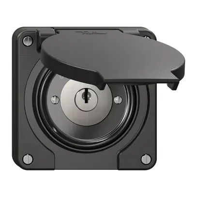 Contatto rotativo NEVO N.CO con serratura&2 chiavi, KS, 0<->1, nero 