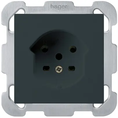 Presa INC kallysto T15 nero morsetti a vite con piastra di fissaggio 