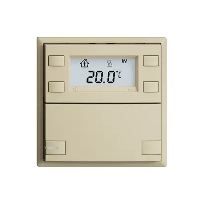 Poussoir RTH ENC KNX 1× EDIZIOdue F vanille, avec LED RGB 