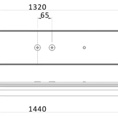 Plafonnier LED Philips CoreLine FastSet 43.5W 6000lm 830/840 IP44 VAR 1.5m bc 