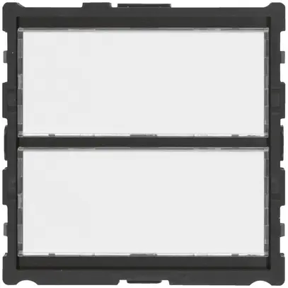 Tasto chiamata semimodulo Hager elcom.modesta con portanome LED p.2appartamenti 