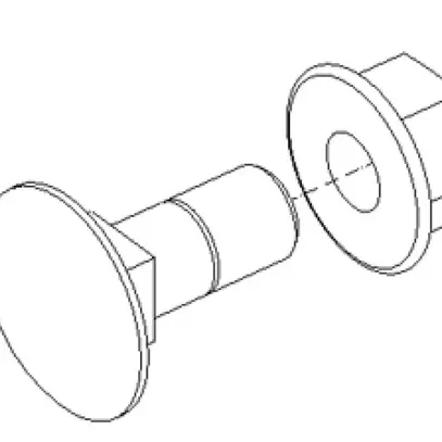 Vite di fissaggio Lanz M6×20mm con dado zincato 