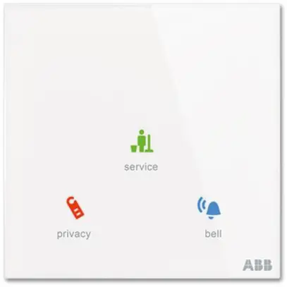 Capteur à l'extérieur de la chambre ABB-Tacteo TA/U3.1.1, carré 