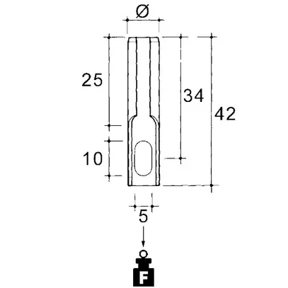 Console murale Niedax 100mm légère 