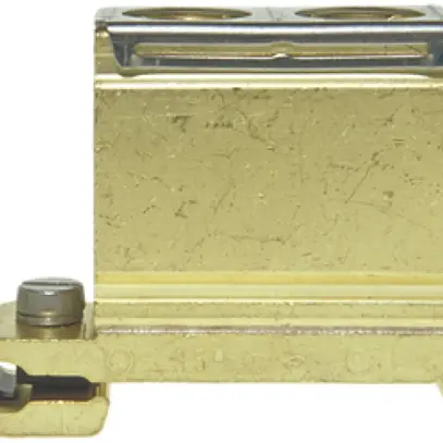 Morsetto di terra componibile Woertz 10…35mm² raccordo a vite 1×1 guida DIN 35mm 