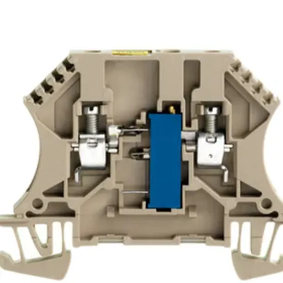 Bauelement-Reihenklemme Weidmüller WDUL Schraubanschluss 4mm² 1kΩ TS35 beige 