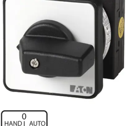 Interrutore rotativo INS Eaton T0-1-15431/E, 20A/690V 1L incassato "HAND-0-AUTO" 