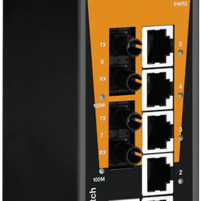 Switch WM IE-SW-BL08-6TX-2ST, 6×RJ45 FE+2×ST MM FE unmanaged 