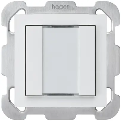 Poussoir ENC kallysto B KNX 2× s/e-link blanc 