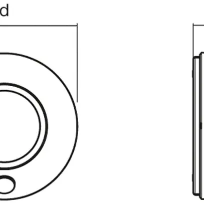 Veilleuse LDV NIGHTLUX Ceiling, argent 