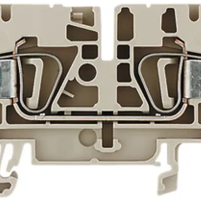 Borne de passage Weidmüller ZDU 4 connexion à ressort 4mm² TS35 beige 