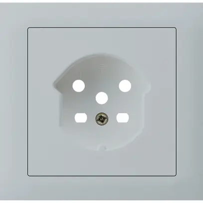 Kit frontale INS Hager kallysto per presa G3 1×T15 telaio innesto grigio chiaro 