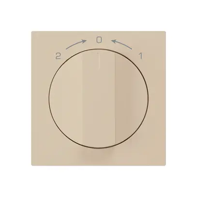 Contatto rotativo 1>0<2 beige kallysto con manopola 