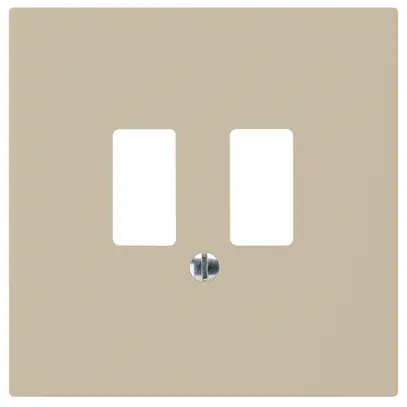 Plaque frontale kallysto pour prise USB beige 