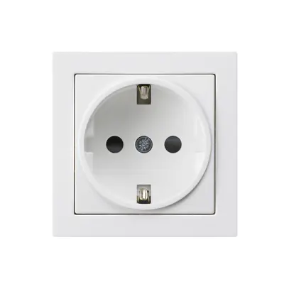 Prise ENC kallysto Schuko blanc 