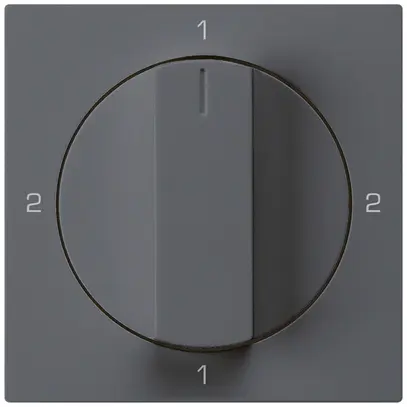 Kit frontale per interruttore rotativo S3 60×60mm kallysto 2-1-2-1 antracite 