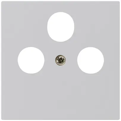 Placca frontale kallysto grigio chiaro per R/TV/SAT 60×60mm 