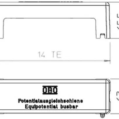 Capot Bettermann pour 1801 VDE 188×65×63mm gris 