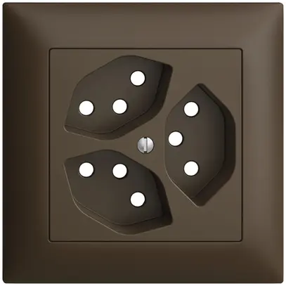 Kit frontal EDIZIOdue coffee 88×88mm 3×T13 