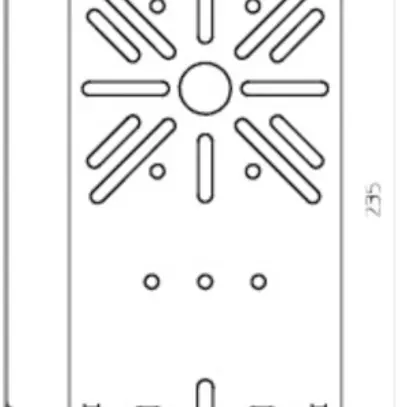 Placca di montaggio Bettermann 235×120mm zincato 