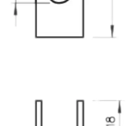 Pièce d'écartement Bettermann DS 4 FS pour console TP zingué 