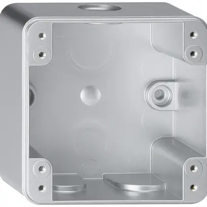 Scatola AP robusto 1×1 alu 86×86×48mm 