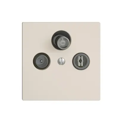 Prise d'antenne SAT/TV/R DB53 EDIZIOdue crema, avec SAT-F 