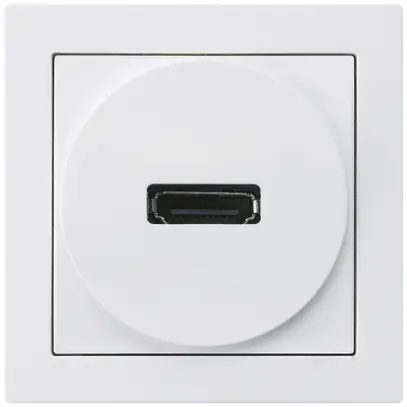 Anschlussdose kallysto A HDMI mit Schraubanschluss weiss 