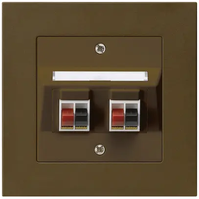 Presa INC audio kallysto.pro 2×marrone morsetto per 2 altoparlante 