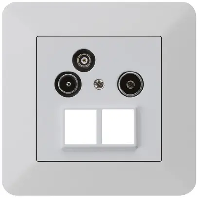 Prise d'antenne ENC R/TV/données HMS kallysto.trend 19dB gris clair 