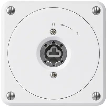 Contact pivotant à clé ENC robusto blanc sans clapet sans cylindre 1P pour combi 