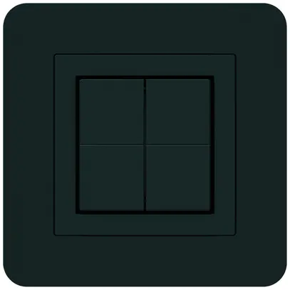 Pulsante senza fili Friends of Hue KTR, 4×, 94×94mm, nero 