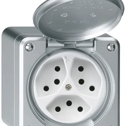 Presa AP robusto 3×tipo 13/1 alluminio 