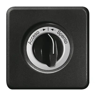 Kit frontale Accesso-I-Spento per contatto rotativo nero 