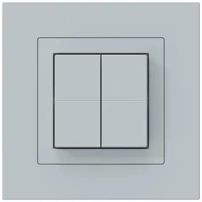 Poussoir sans fil Friends of Hue KPR, 4×, 94×94mm, autocollant, gris clair 
