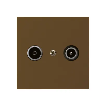 Prise de passage ENC kallysto R/TV 19dB brun 